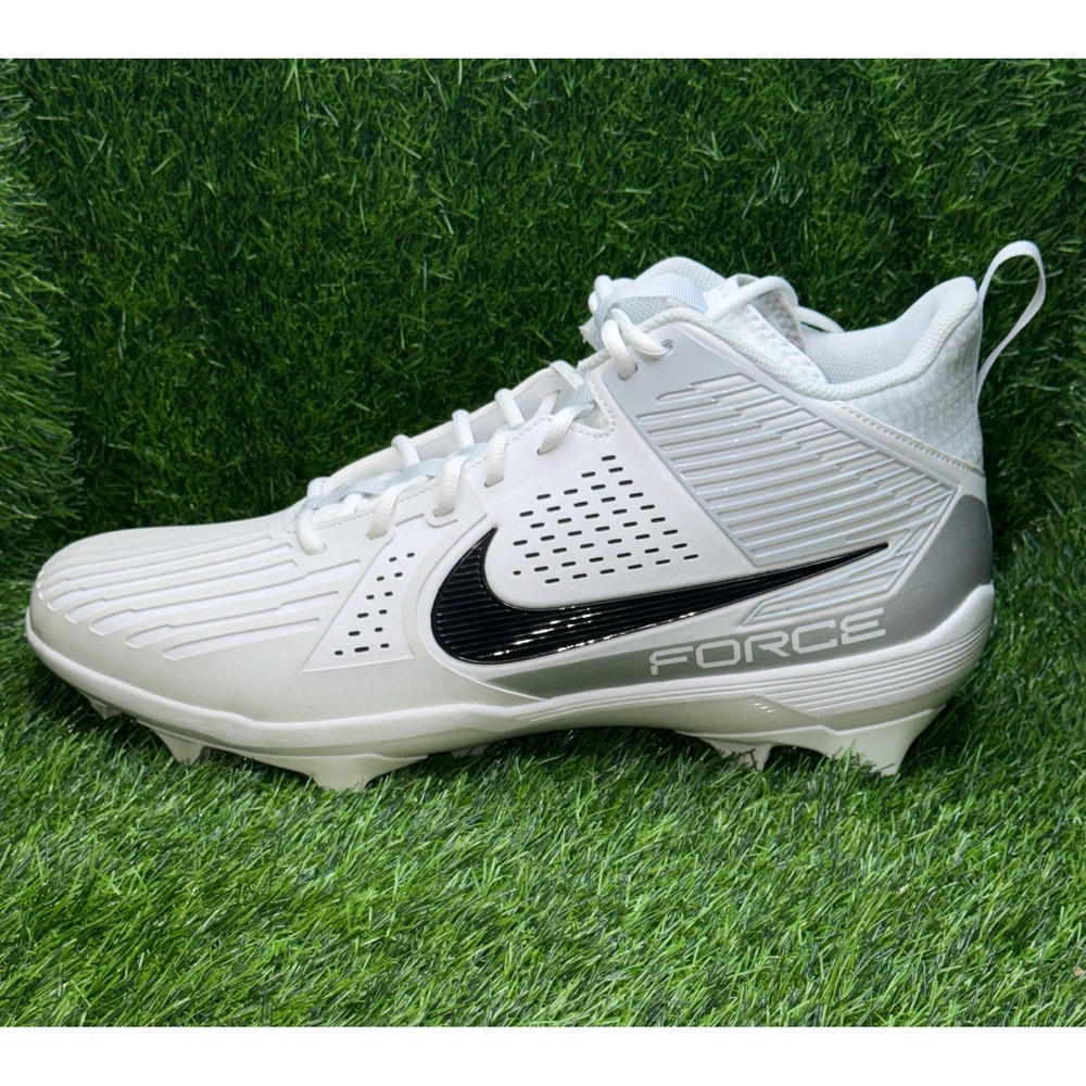 Nike Force Savage Shark 2 Mens Football Cleats White Black DA5453-104 Size 18